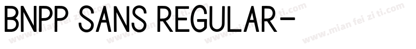 BNPP Sans Regular字体转换
